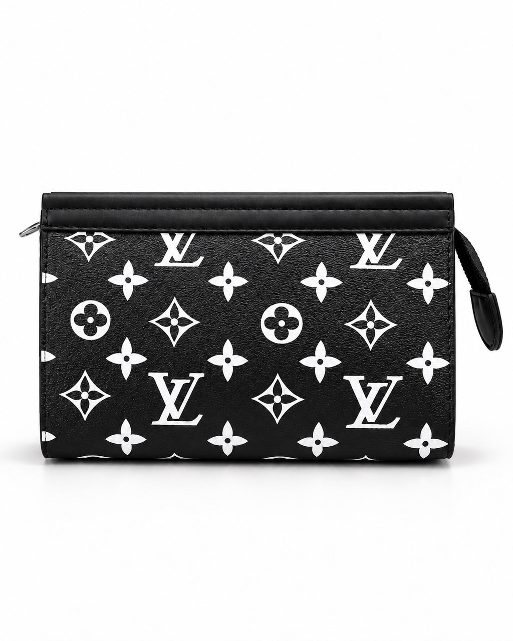 LV Black & White Clutch
