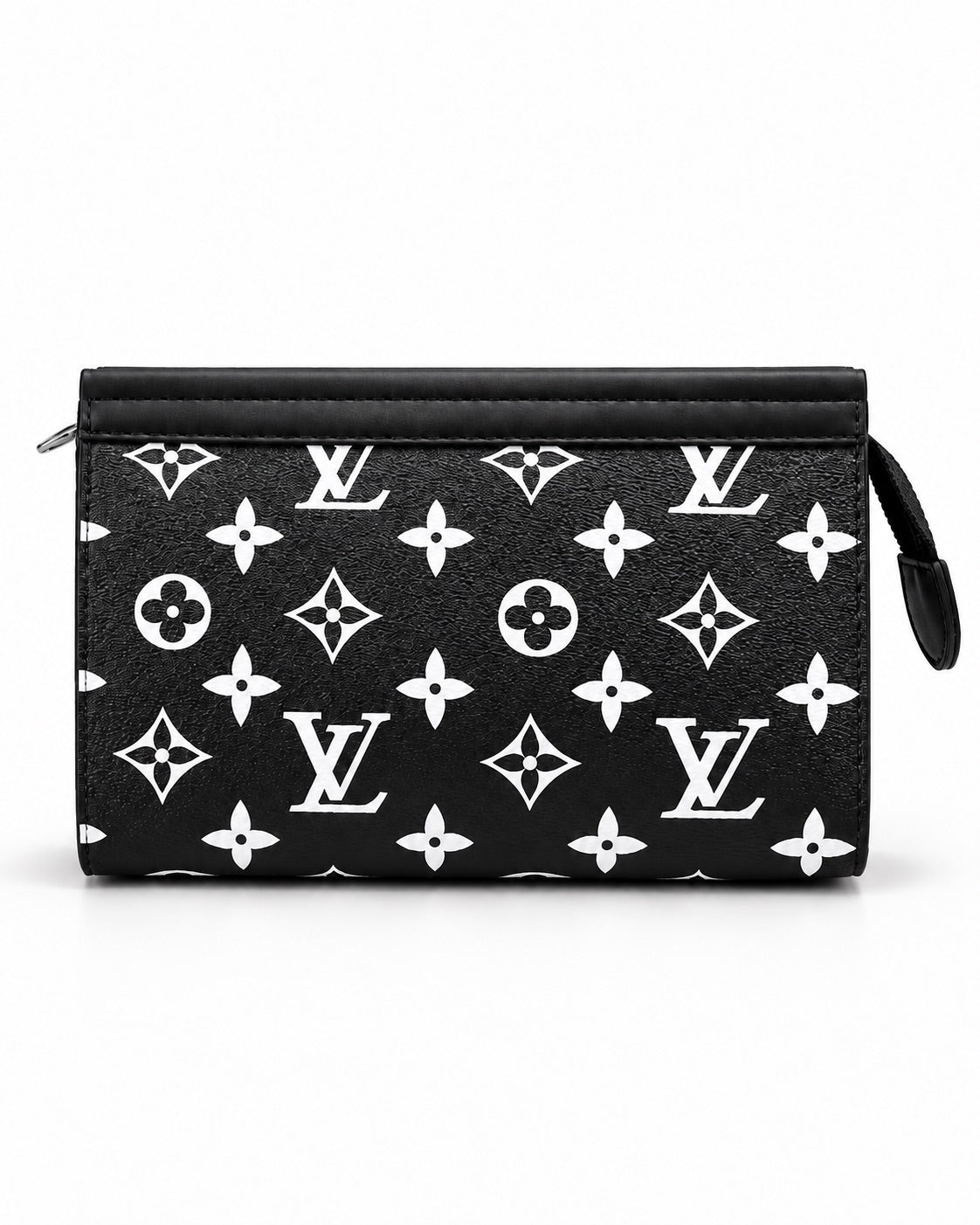 LV Black & White Clutch