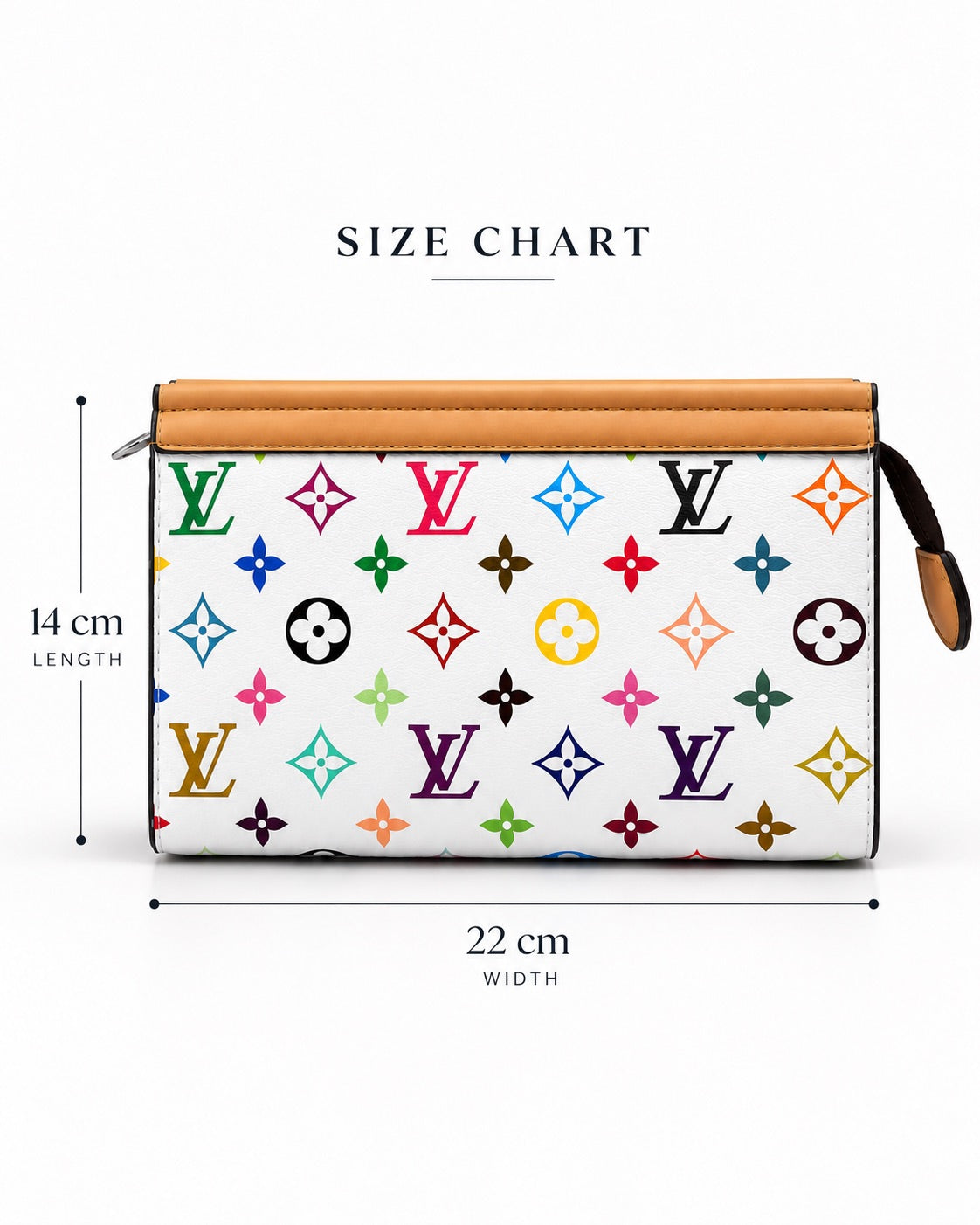 LV White Joy Clutch
