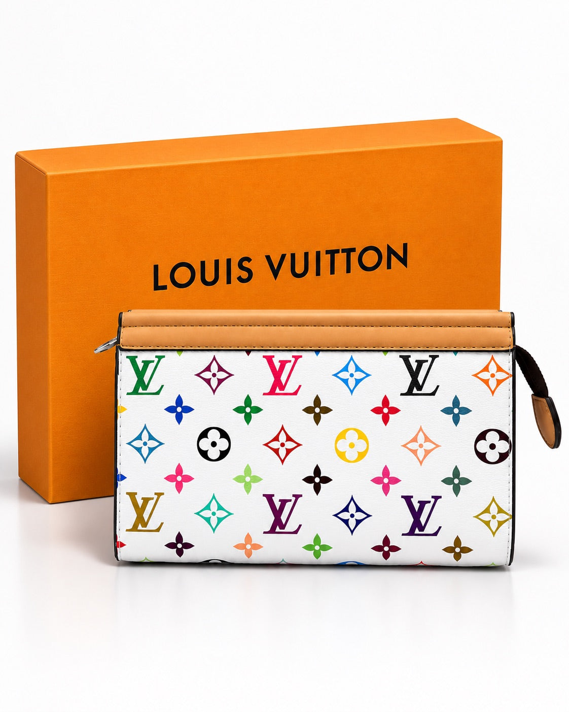 LV White Joy Clutch