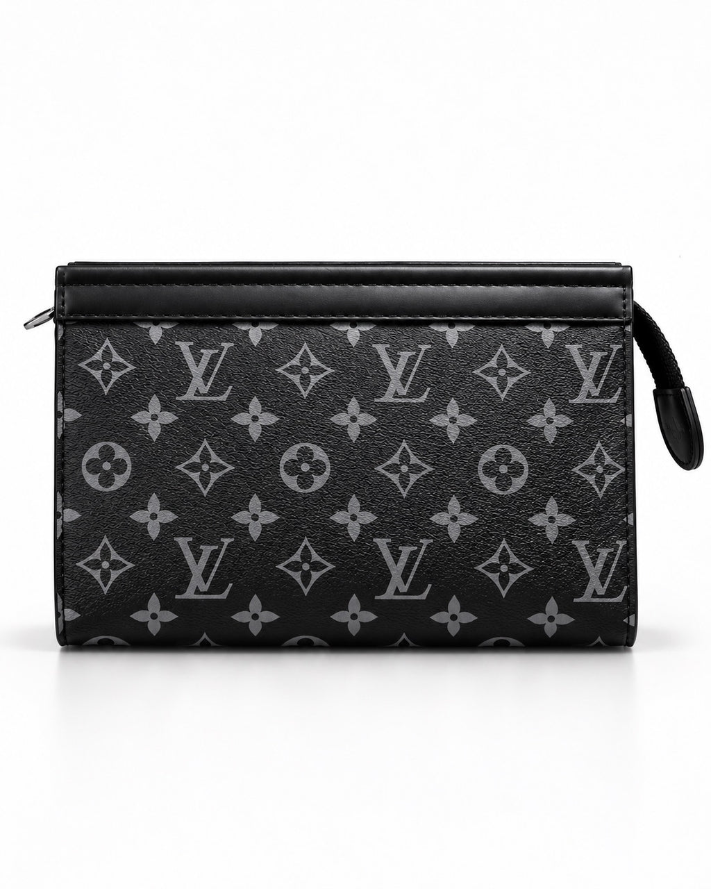 LV Black Grey Clutch