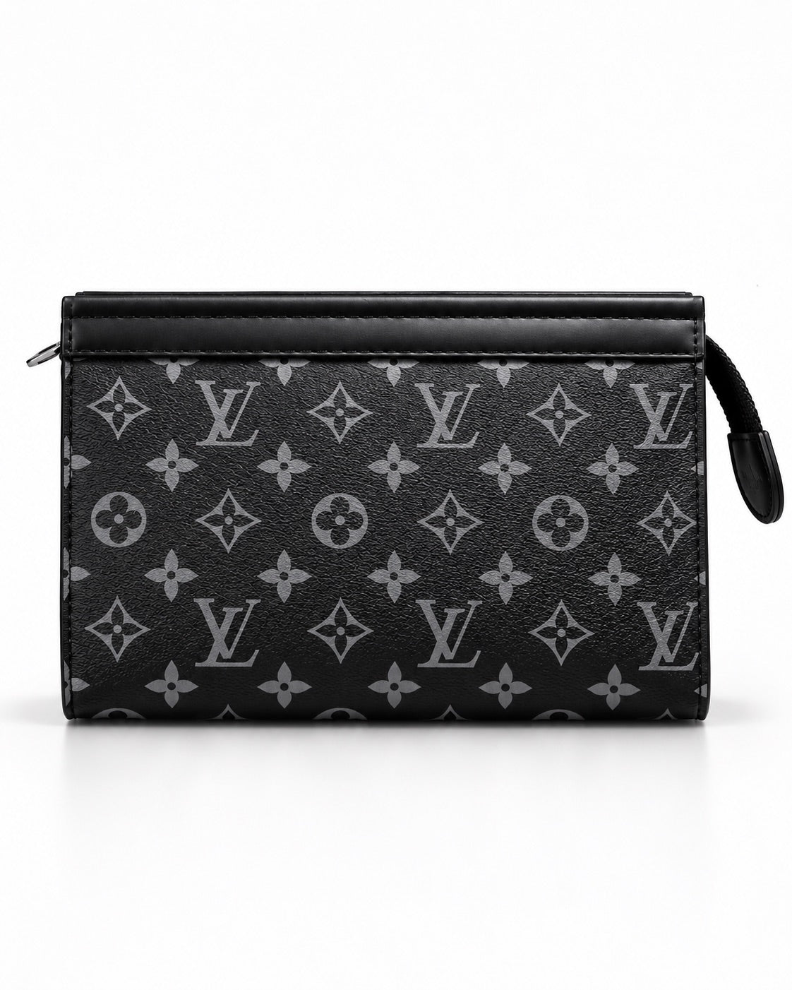 LV Black Grey Clutch