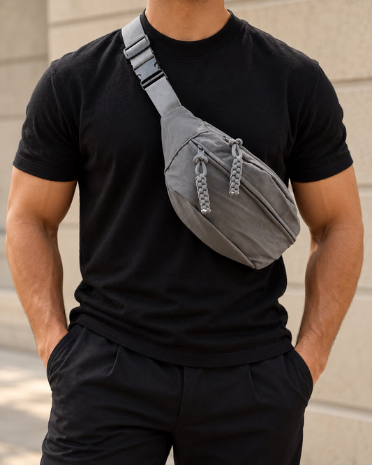 Grey CrossBody Bag