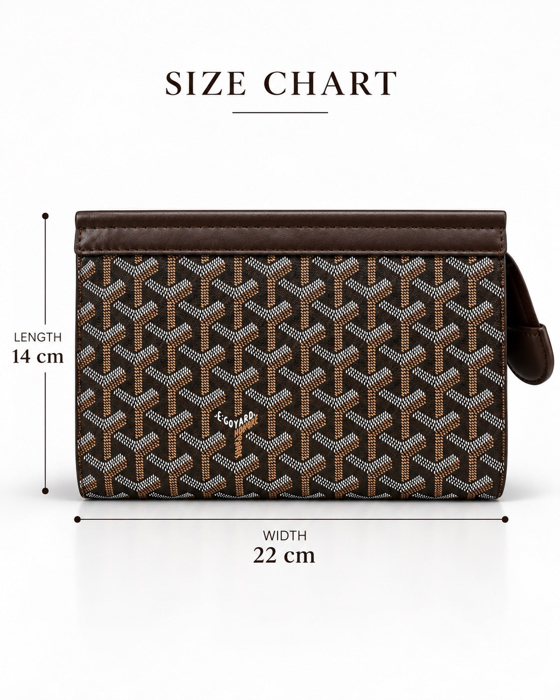 Brown Goyard Clutch